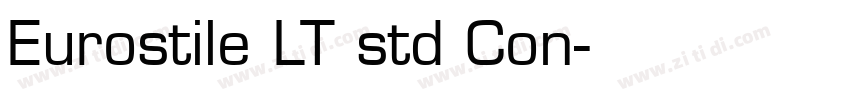 Eurostile LT std Con字体转换